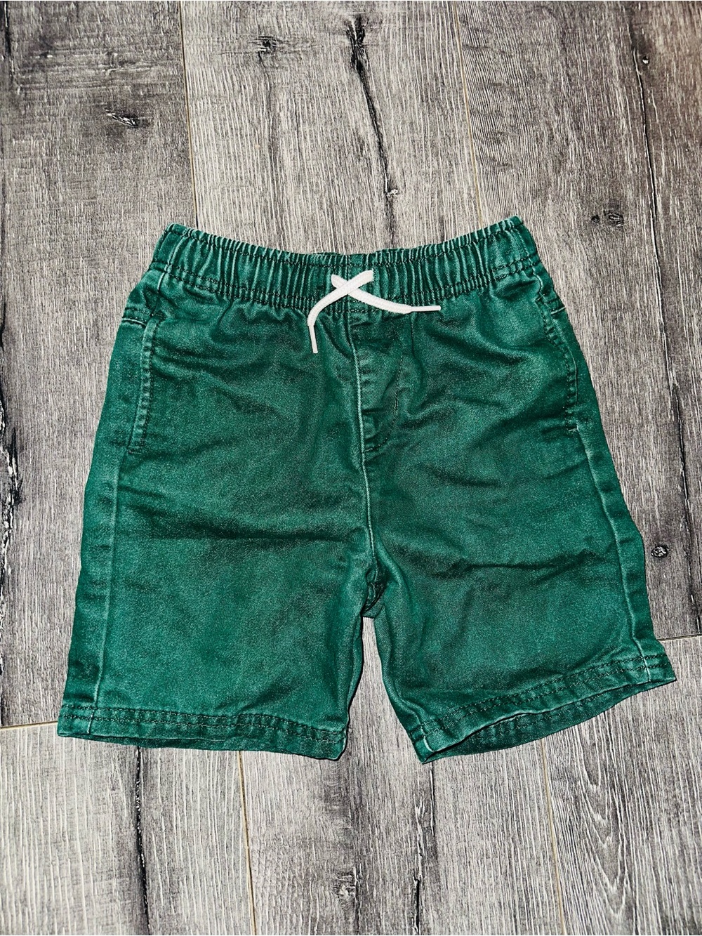 Old Navy Toddler Boy Kids Green Pull-On Shorts with Drawstring